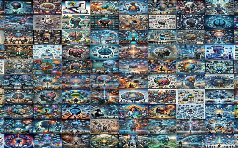 Mosaic of the Lex Fridman interviews vault